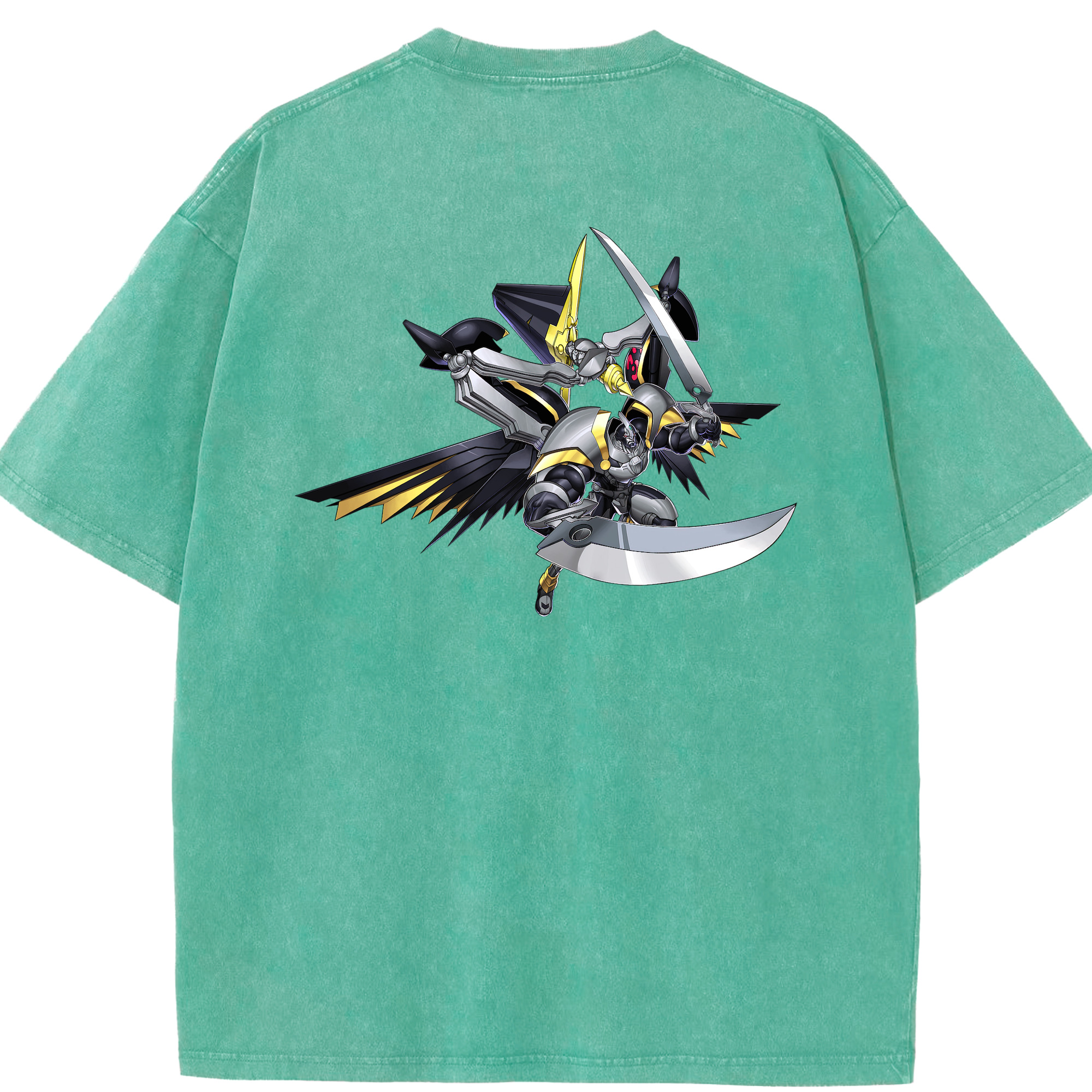 （画像用） 遊☆戯☆王 Yu-Gi-Oh! 綿100% ヴィンテージ風 半袖Tシャツ（背面プリント）
